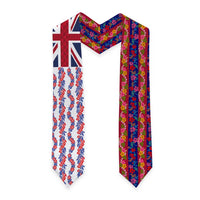 Hawaiian Lei Graduation Stole National Flag Striped Style