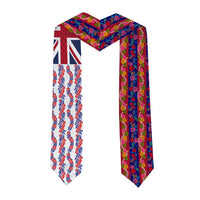 Hawaiian Lei Graduation Stole National Flag Striped Style