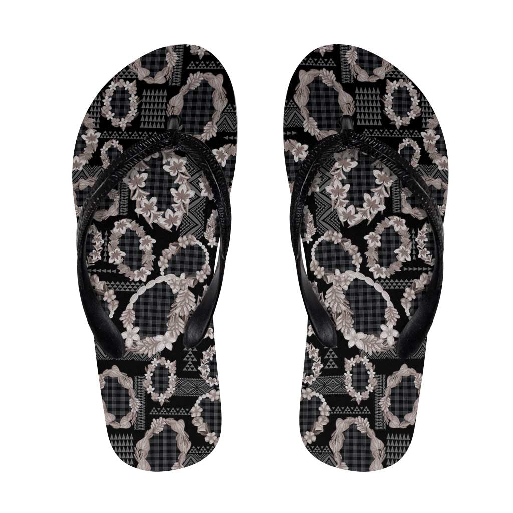 Hawaiian Leis Flip Flops Kakau Tattoos and Palaka Pastel Grayscale