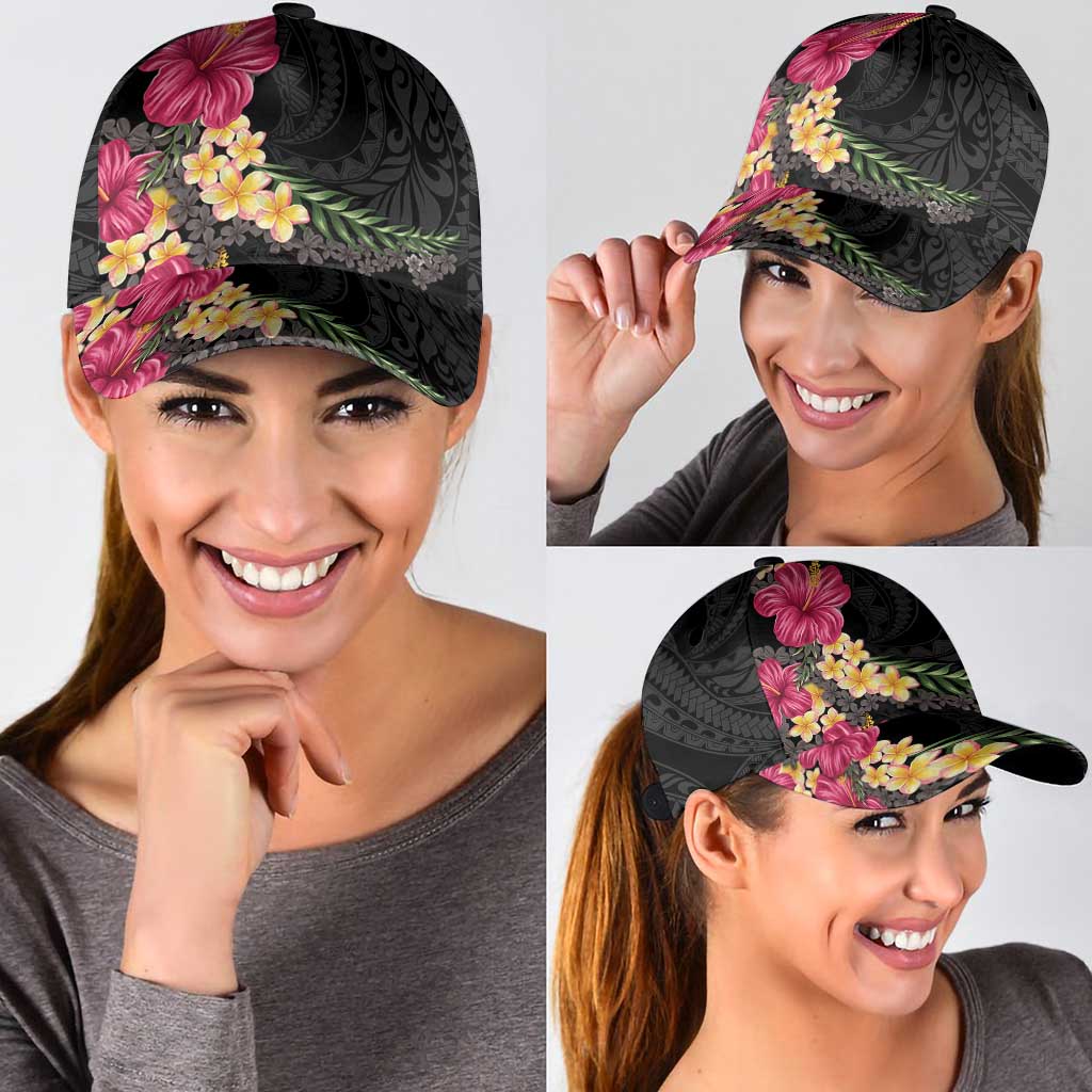 Hawaiian Plumeria and Hibiscus Classic Cap Colorful Style LT03 - Polynesian Pride