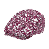 Hibiscus Bloom Island Tribal Waves Jeff Hat Pink Polynesian Pattern LT01 - Polynesian Pride