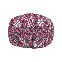 Hibiscus Bloom Island Tribal Waves Jeff Hat Pink Polynesian Pattern LT01 - Polynesian Pride