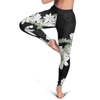 Ia Orana Tahiti Tiare Leggings Black Lei LT7 - Polynesian Pride