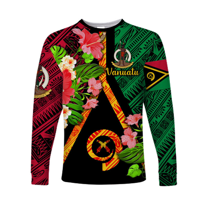 Vanuatu Long Sleeve Shirt Independence Be Proud Vanuatu Flag LT8