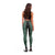 Jade Tukutuku Pattern Aotearoa Leggings Niho Taniwha and Puhoro Motifs LT07