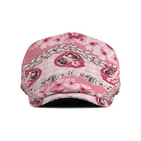 Japanese Daruma Doll Palaka Jeff Hat Cherry Blossoms With Shell Lei