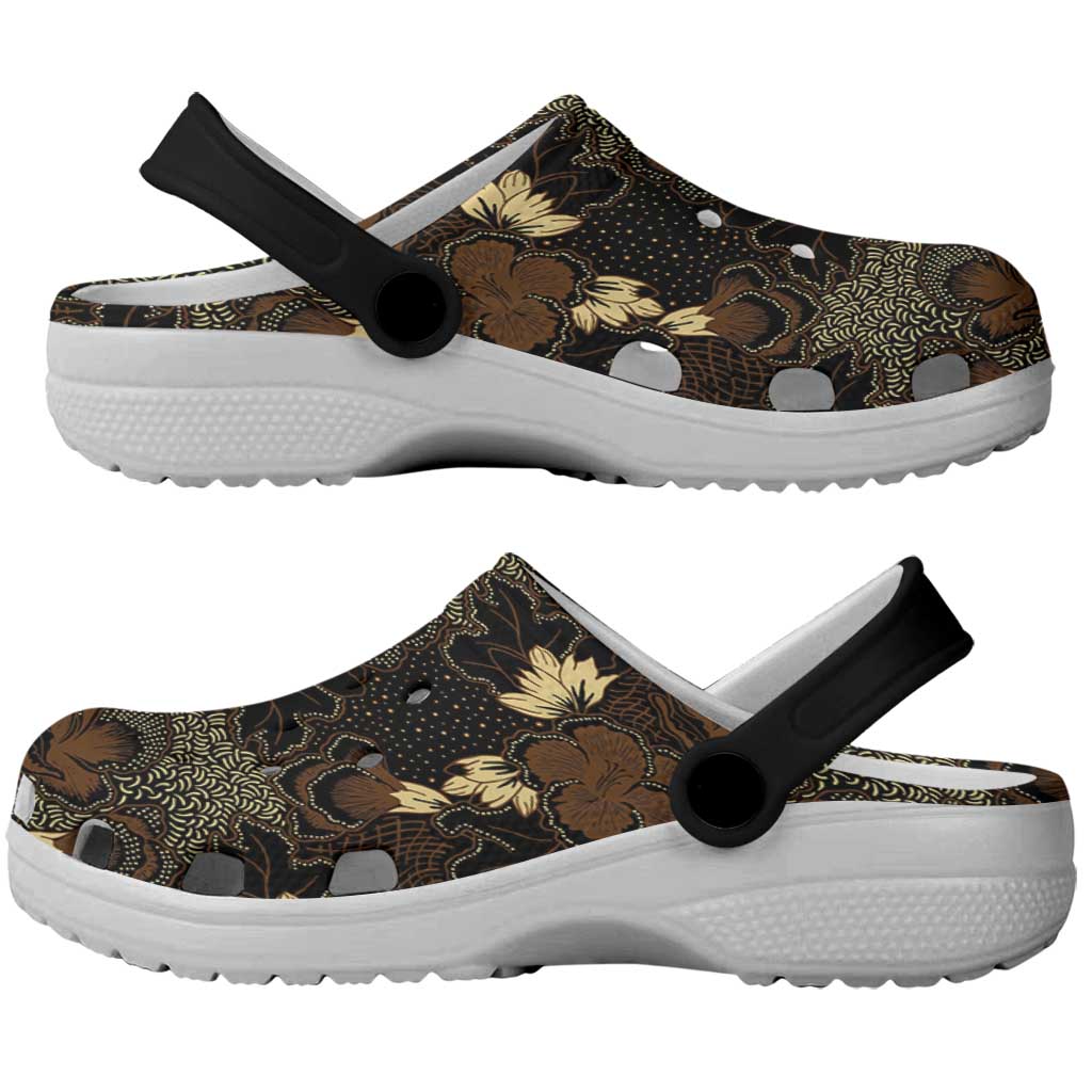 Javanese Batik Semen Clogs Shoes Indonesian Traditional Pattern LT01 - Polynesian Pride