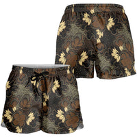 Javanese Batik Semen Shorts for Women Indonesian Traditional Pattern LT01 - Polynesian Pride