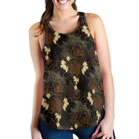 Javanese Batik Semen Women Racerback Tank Indonesian Traditional Pattern LT01 - Polynesian Pride