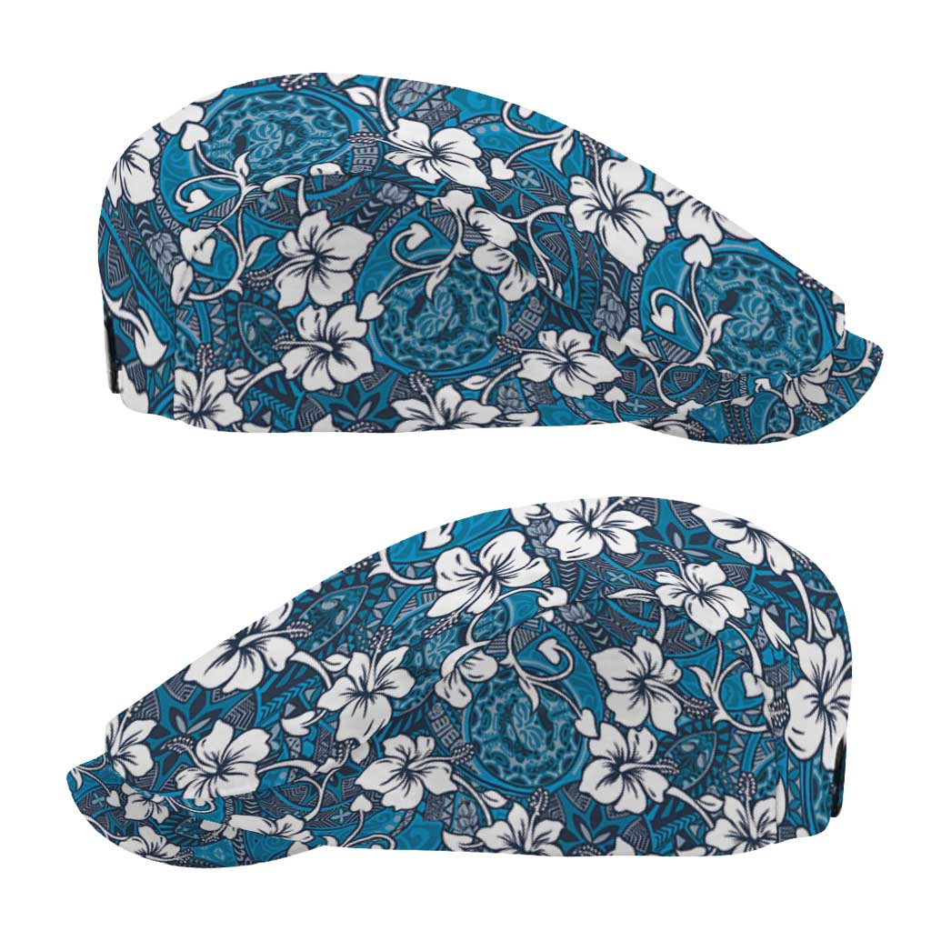 Karakarawa Bula Fiji Jeff Hat Fijian Tapa Seamless Hibiscus - Polynesian Pride