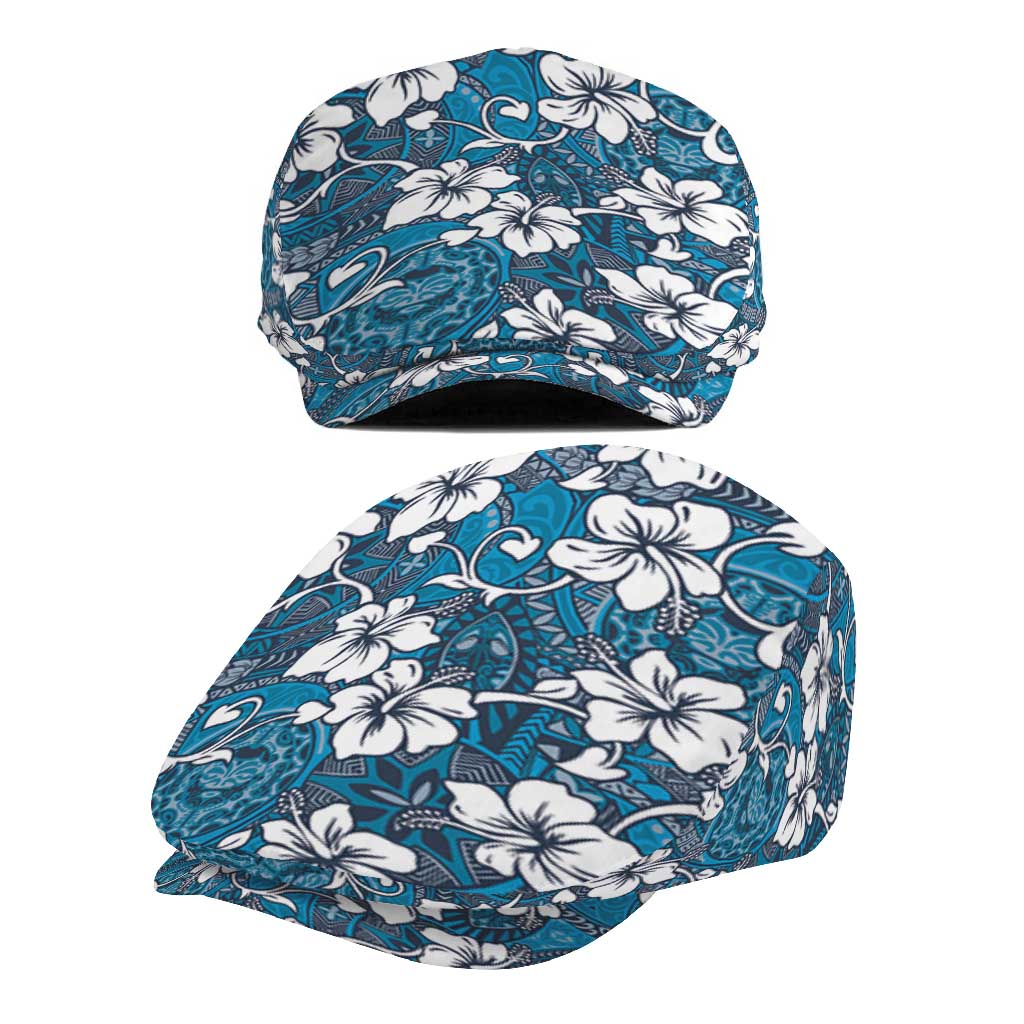 Karakarawa Bula Fiji Jeff Hat Fijian Tapa Seamless Hibiscus - Polynesian Pride