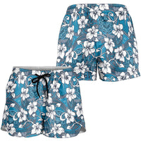 Karakarawa Bula Fiji Shorts for Women Fijian Tapa Seamless Hibiscus - Polynesian Pride