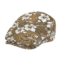 Kuvui Bula Fiji Jeff Hat Fijian Tapa Seamless Hibiscus LT14 - Polynesian Pride