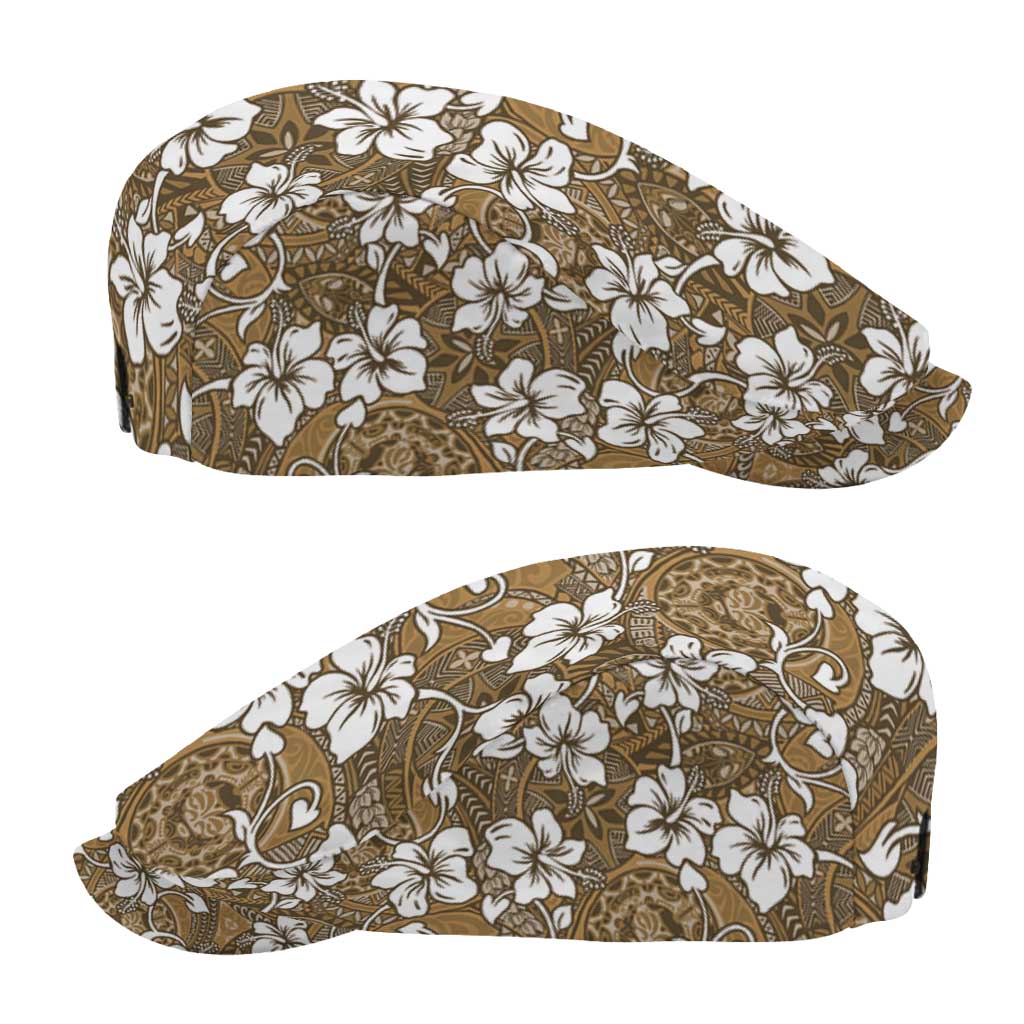 Kuvui Bula Fiji Jeff Hat Fijian Tapa Seamless Hibiscus LT14 - Polynesian Pride