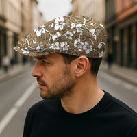 Kuvui Bula Fiji Jeff Hat Fijian Tapa Seamless Hibiscus LT14 - Polynesian Pride