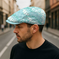 Light Turquoise Mermaid Puakenikeni Maile Lei Jeff Hat