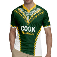 Custom Rugby League Cook Islands Rugby Jersey Tribal Pattern Green Version LT01 - Polynesian Pride