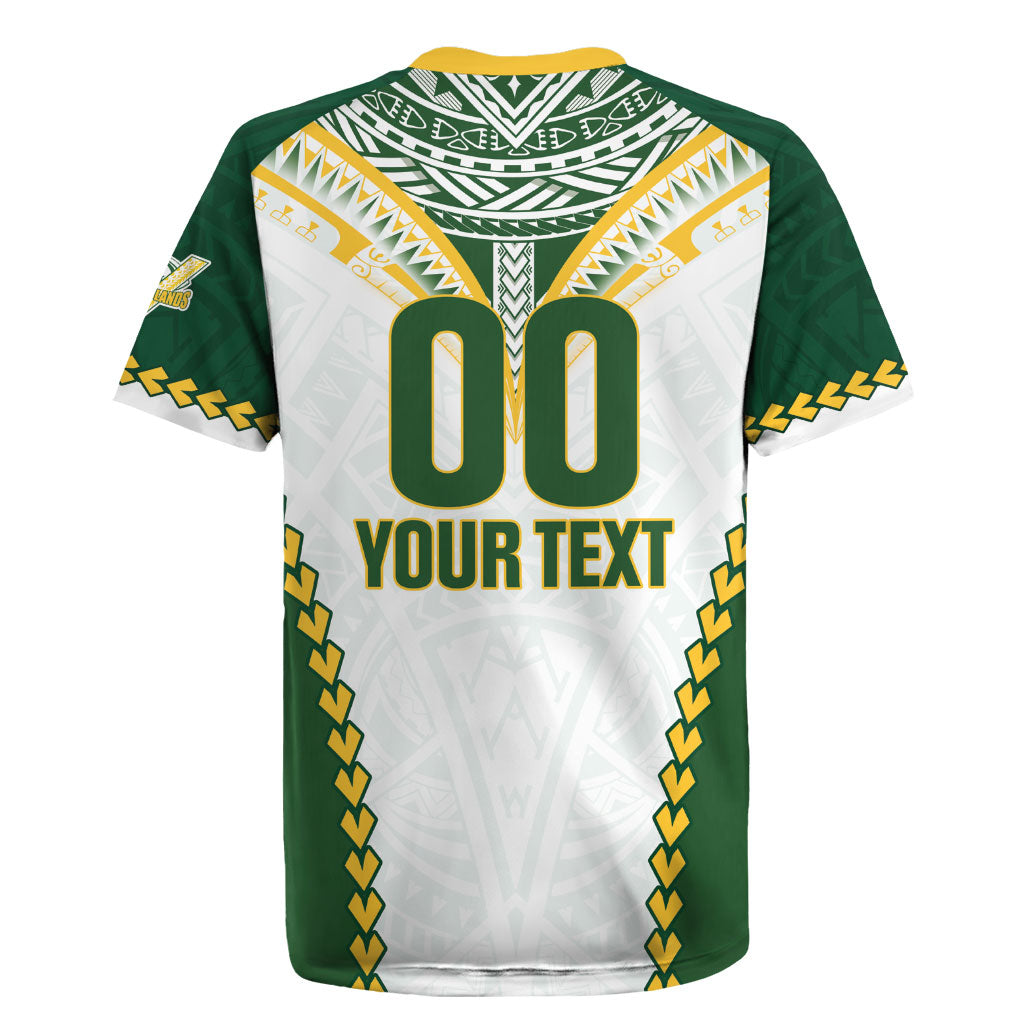 Custom Rugby League Cook Islands Rugby Jersey Tribal Pattern White Version LT01 - Polynesian Pride