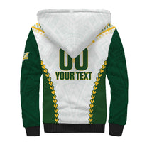 Custom Rugby League Cook Islands Sherpa Hoodie Tribal Pattern White Version LT01 - Polynesian Pride