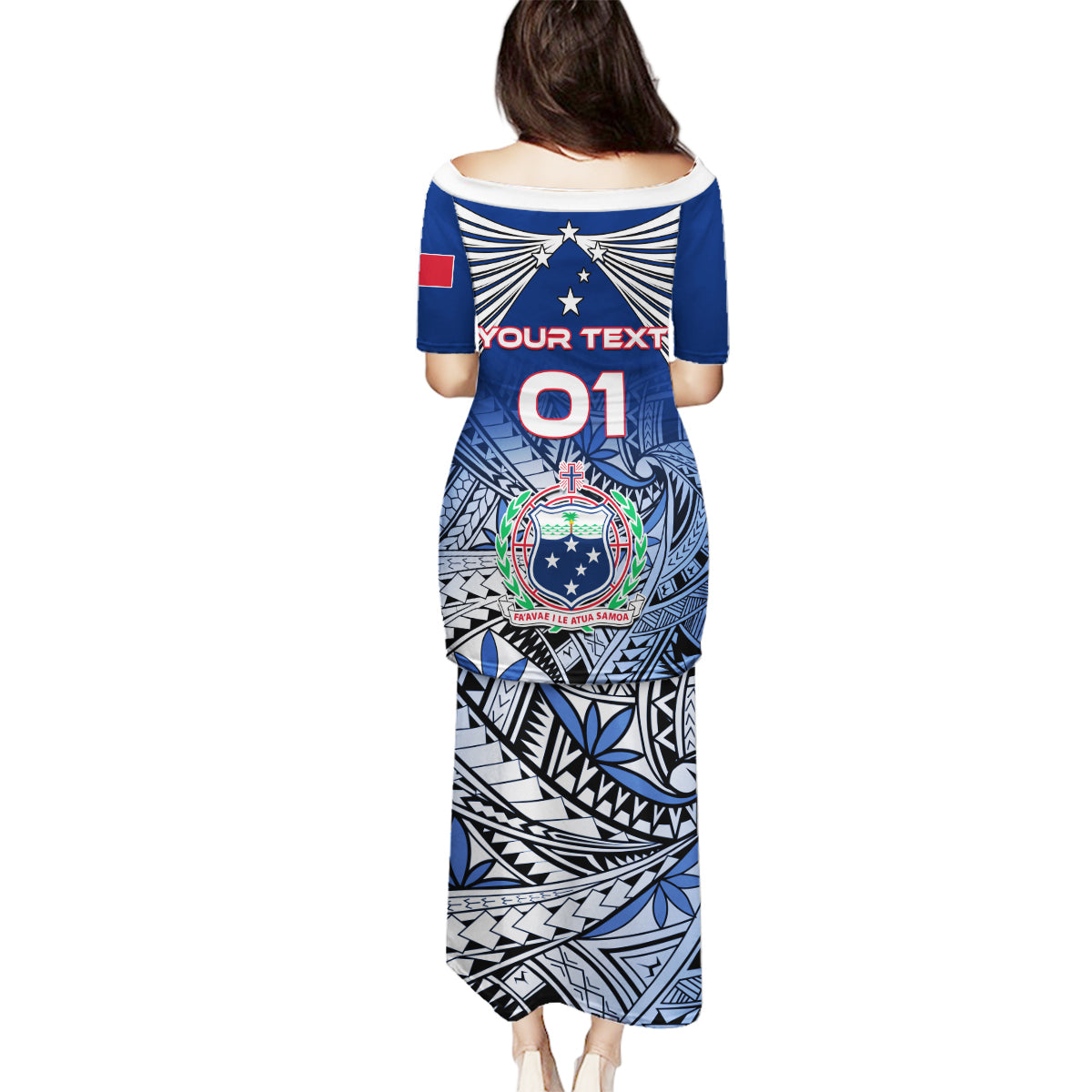 Custom Samoa Rugby Family Matching Puletasi Dress and Hawaiian Shirt Toa Samoa Myriad Patterns LT01 - Polynesian Pride