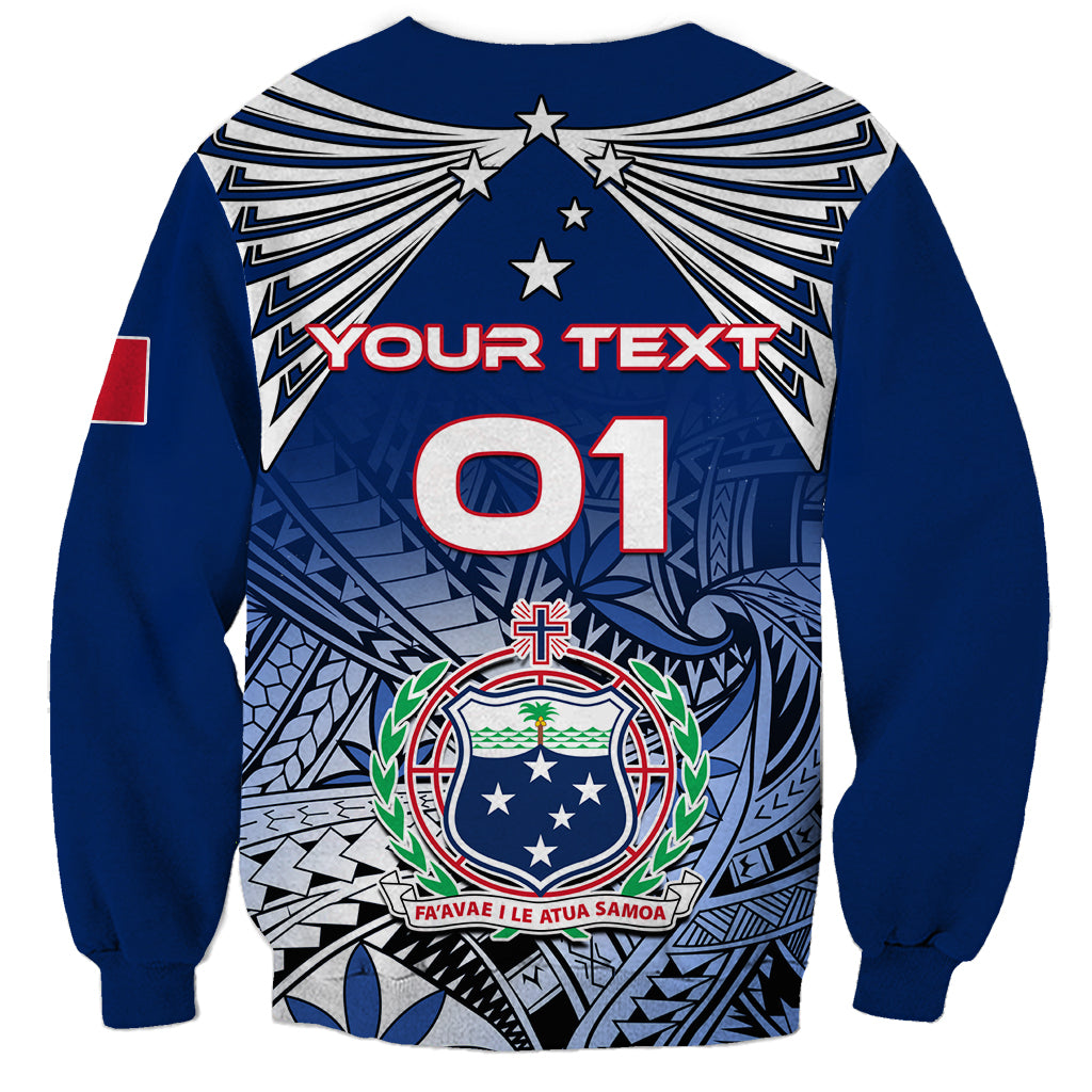 Custom Samoa Rugby Sweatshirt Toa Samoa Myriad Patterns LT01 - Polynesian Pride