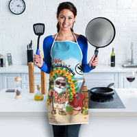 Hawaii Golf Christmas Apron Mele Kalikimaka Funny Golfer Santa - Polynesian Pride