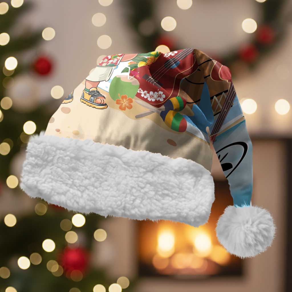 Hawaii Golf Christmas Santa Hat Mele Kalikimaka Funny Golfer Santa - Polynesian Pride