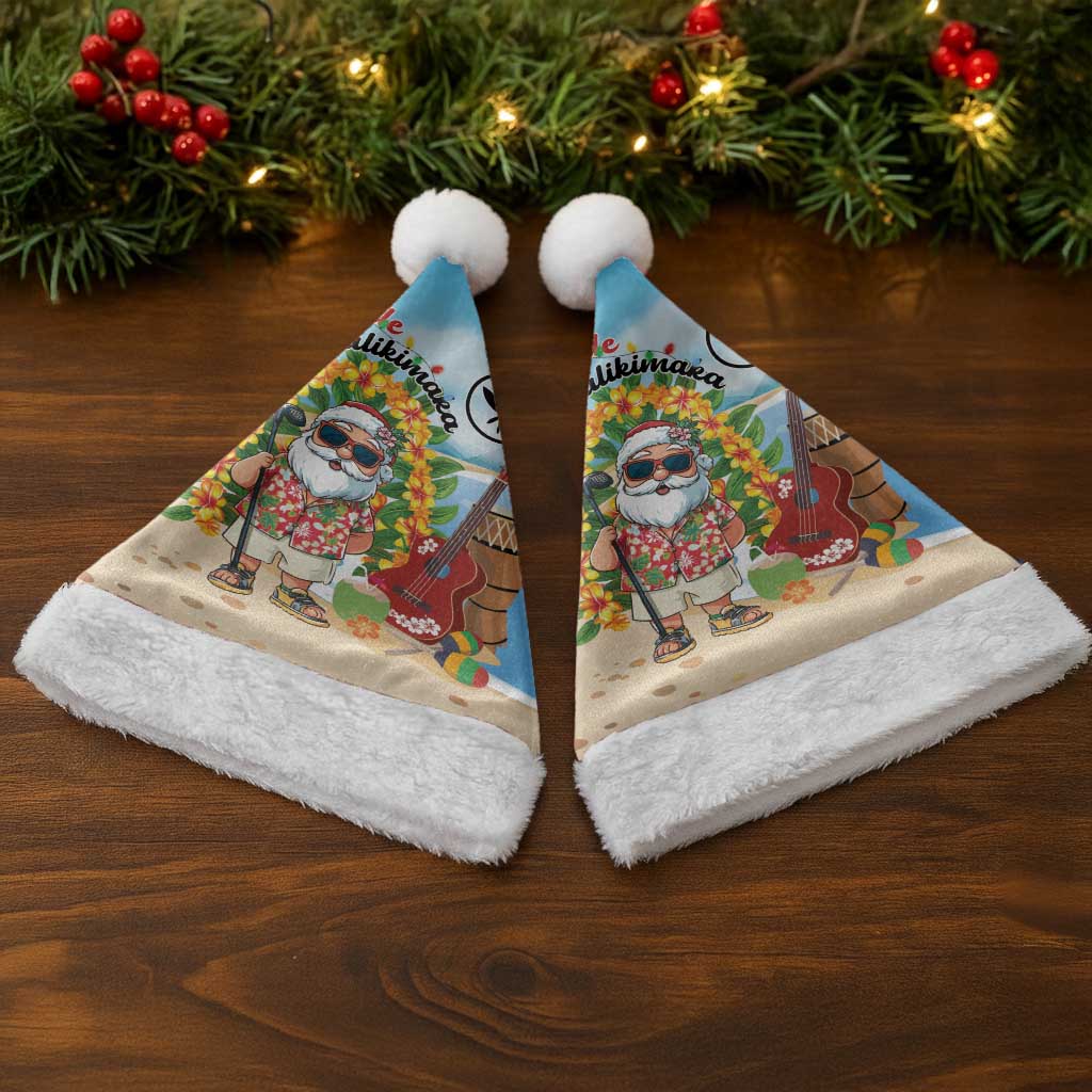 Hawaii Golf Christmas Santa Hat Mele Kalikimaka Funny Golfer Santa - Polynesian Pride