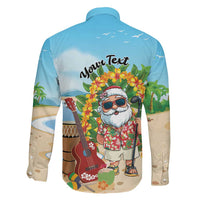 Personalized Hawaii Golf Christmas Family Matching Off Shoulder Short Dress and Hawaiian Shirt Mele Kalikimaka Funny Golfer Santa LT01 - Polynesian Pride