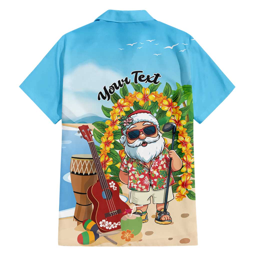Personalized Hawaii Golf Christmas Family Matching Summer Maxi Dress and Hawaiian Shirt Mele Kalikimaka Funny Golfer Santa LT01 - Polynesian Pride