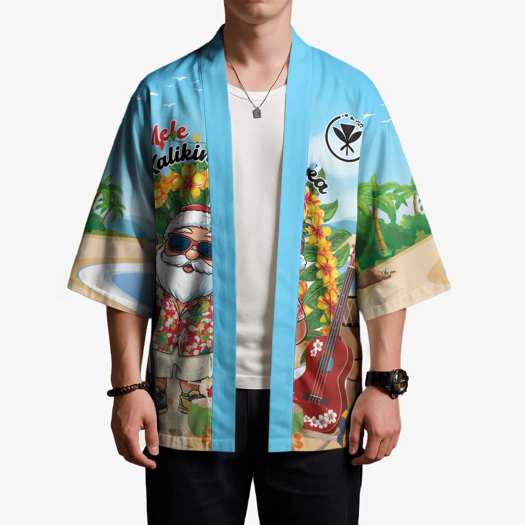 Personalized Hawaii Golf Christmas Kimono Mele Kalikimaka Funny Golfer Santa - Polynesian Pride