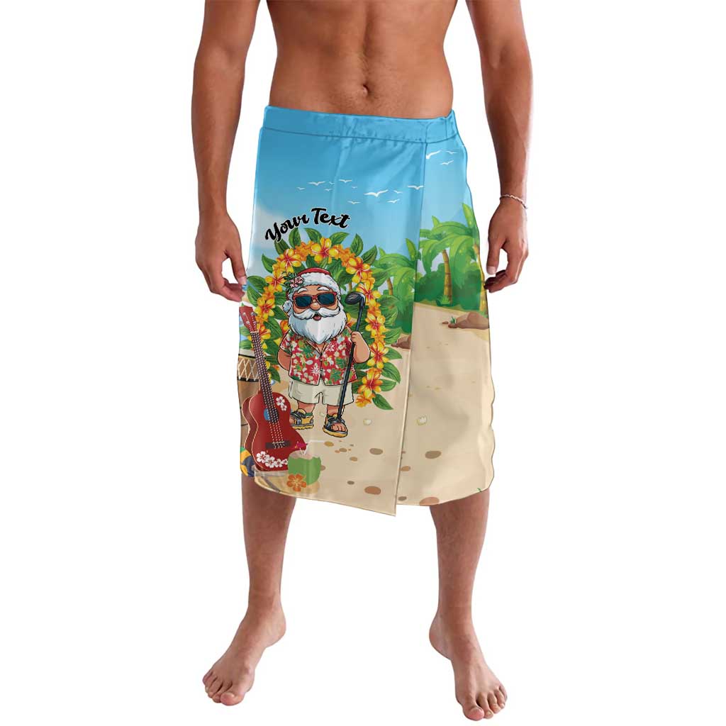 Personalized Hawaii Golf Christmas Lavalava Mele Kalikimaka Funny Golfer Santa - Polynesian Pride