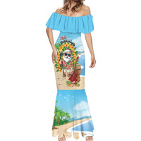 Personalized Hawaii Golf Christmas Mermaid Dress Mele Kalikimaka Funny Golfer Santa - Polynesian Pride