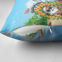 Hawaii Golf Christmas Pillow Cover Mele Kalikimaka Funny Golfer Santa - Polynesian Pride