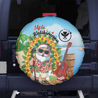 Hawaii Golf Christmas Spare Tire Cover Mele Kalikimaka Funny Golfer Santa - Polynesian Pride