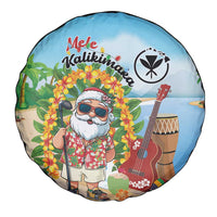 Hawaii Golf Christmas Spare Tire Cover Mele Kalikimaka Funny Golfer Santa - Polynesian Pride