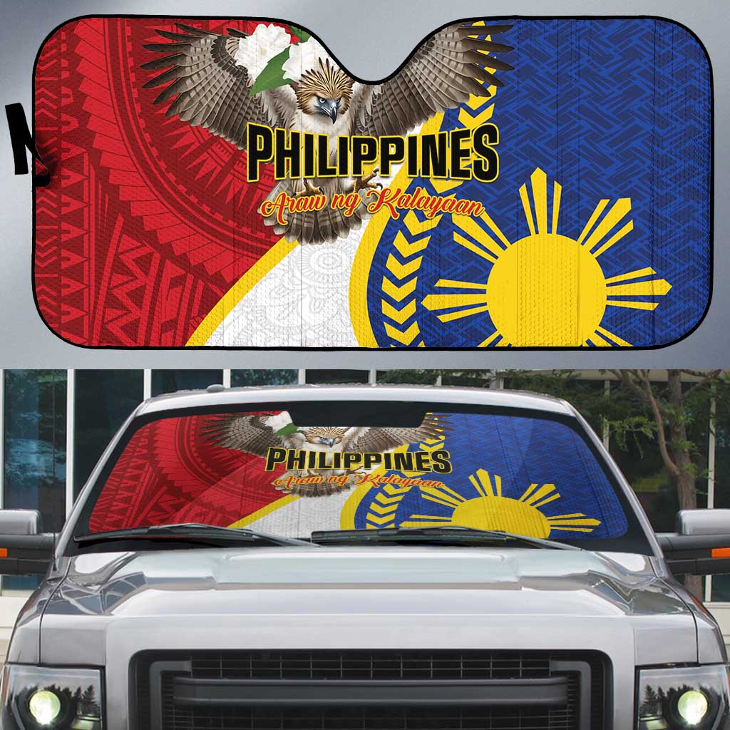 Philippines Auto Sun Shade Filipino Araw ng Kalayaan LT01 Multicolor - Polynesian Pride