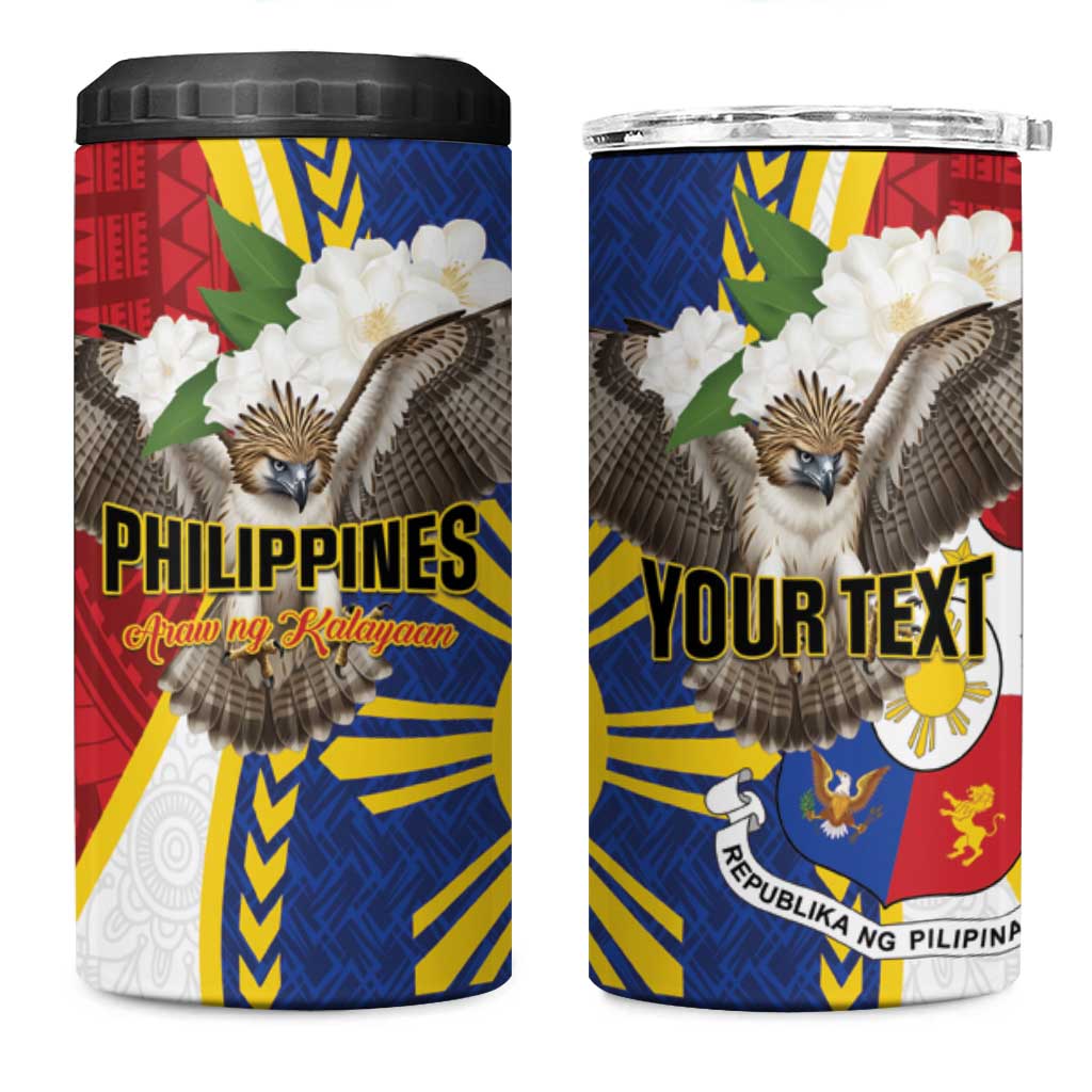 Personalized Philippines 4 in 1 Can Cooler Tumbler Filipino Araw ng Kalayaan