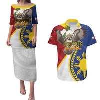 Personalized Philippines Couples Matching Puletasi and Hawaiian Shirt Filipino Araw ng Kalayaan