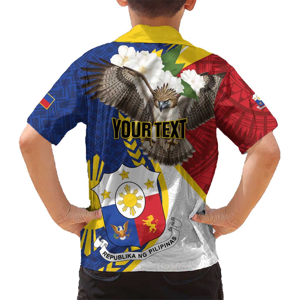 Personalized Philippines Family Matching Off Shoulder Short Dress and Hawaiian Shirt Filipino Araw ng Kalayaan LT01 - Polynesian Pride