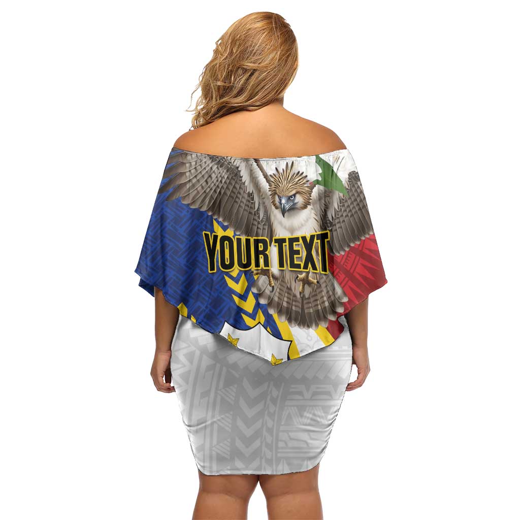 Personalized Philippines Family Matching Off Shoulder Short Dress and Hawaiian Shirt Filipino Araw ng Kalayaan LT01 - Polynesian Pride