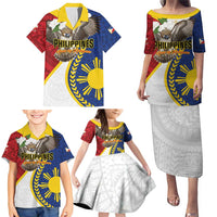 Personalized Philippines Family Matching Puletasi and Hawaiian Shirt Filipino Araw ng Kalayaan