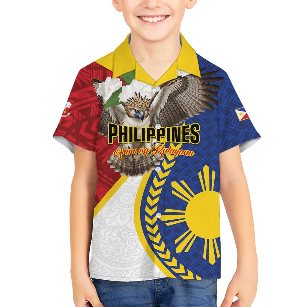 Personalized Philippines Family Matching Puletasi and Hawaiian Shirt Filipino Araw ng Kalayaan