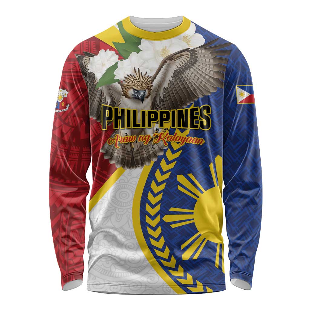 Personalized Philippines Long Sleeve Shirt Filipino Araw ng Kalayaan