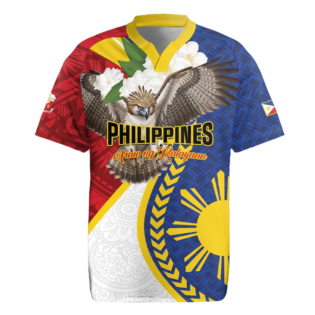 Personalized Philippines Rugby Jersey Filipino Araw ng Kalayaan LT01 Multicolor - Polynesian Pride