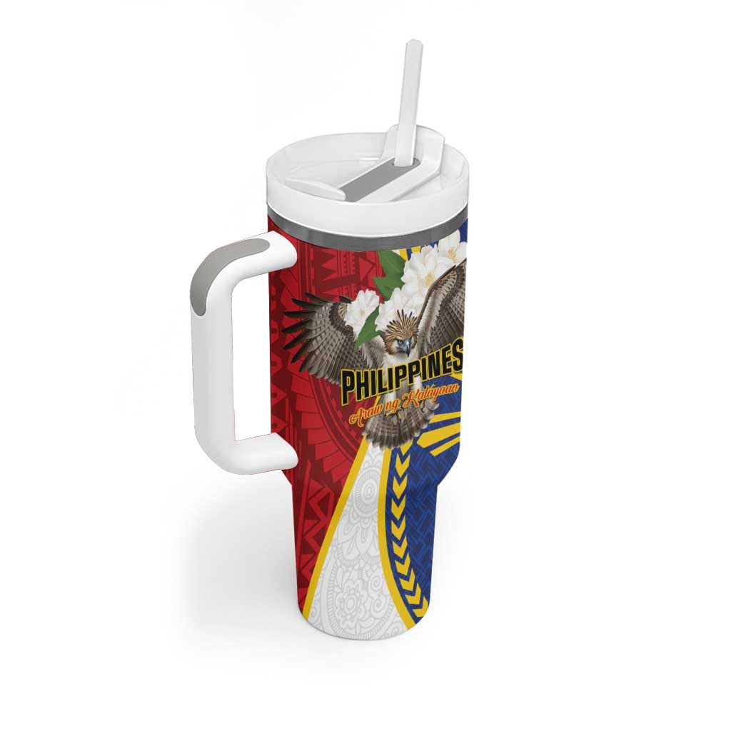 Personalized Philippines Tumbler With Handle Filipino Araw ng Kalayaan