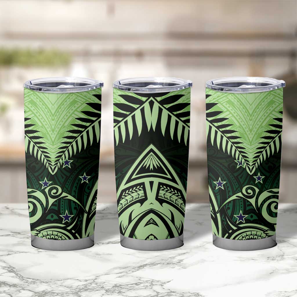 New Zealand Tumbler Cup Aotearoa Maori Kiwi Green Fern