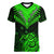 Personalised New Zealand Women V Neck T Shirt Aotearoa Maori Kiwi Green Fern LT01 Female Green - Polynesian Pride