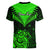 Personalised New Zealand Women V Neck T Shirt Aotearoa Maori Kiwi Green Fern LT01 - Polynesian Pride