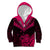 Personalised Aotearoa Kid Hoodie Maori Kiwi Pink Fern LT01 Zip Hoodie Pink - Polynesian Pride
